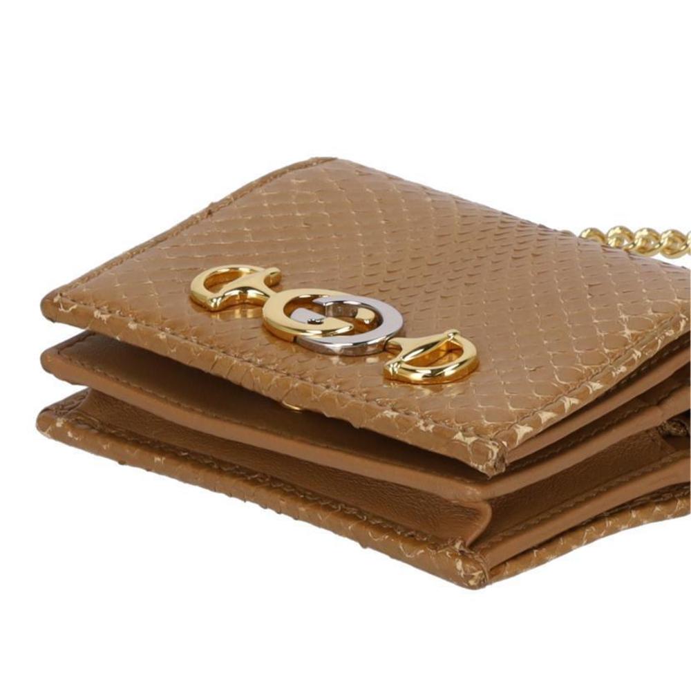 Gucci Zumi Python Chain Wallet Brown - image 3